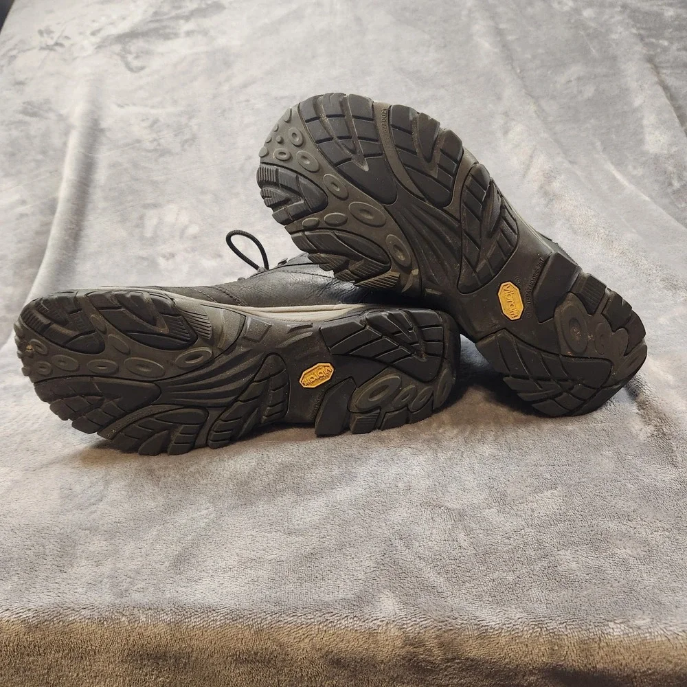 Merrell Boot Mens 12 Black Moab Adventure Mid Waterproof Hiking Walking Gorpcore